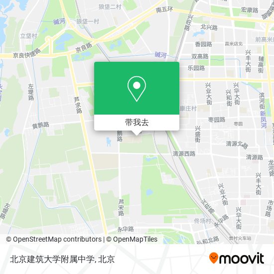 北京建筑大学附属中学地图