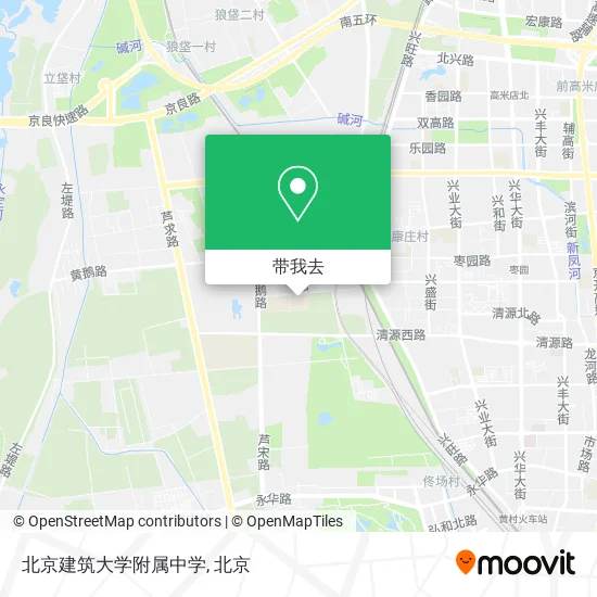 北京建筑大学附属中学地图