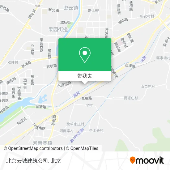北京云城建筑公司地图