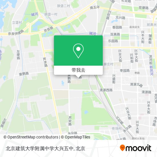 北京建筑大学附属中学大兴五中地图