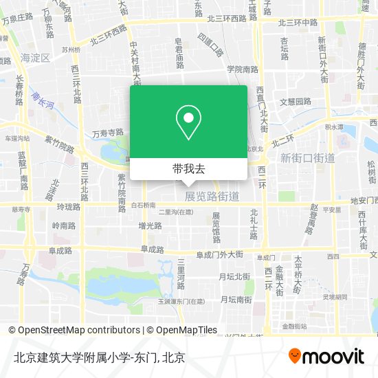 北京建筑大学附属小学-东门地图