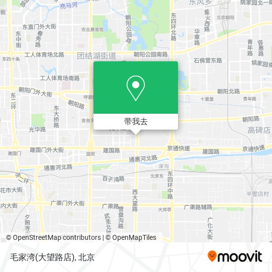 毛家湾(大望路店)地图
