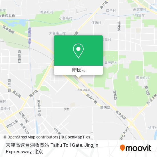 京津高速台湖收费站 Taihu Toll Gate, Jingjin Expressway地图