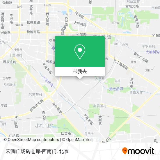 宏陶广场砖仓库-西南门地图