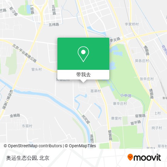奥运生态公园地图