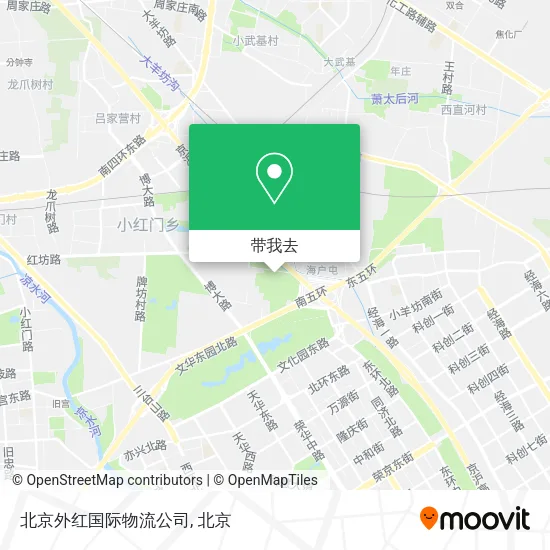 北京外红国际物流公司地图