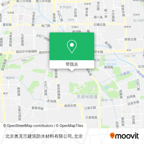 北京奥克兰建筑防水材料有限公司地图