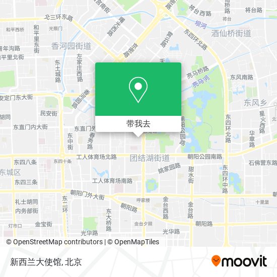 新西兰大使馆地图