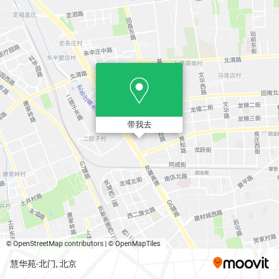 慧华苑-北门地图