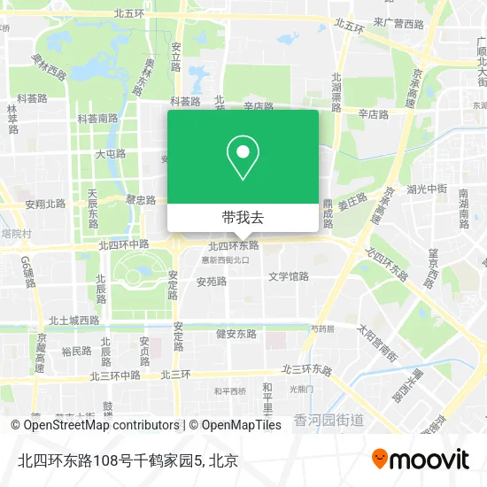 北四环东路108号千鹤家园5地图