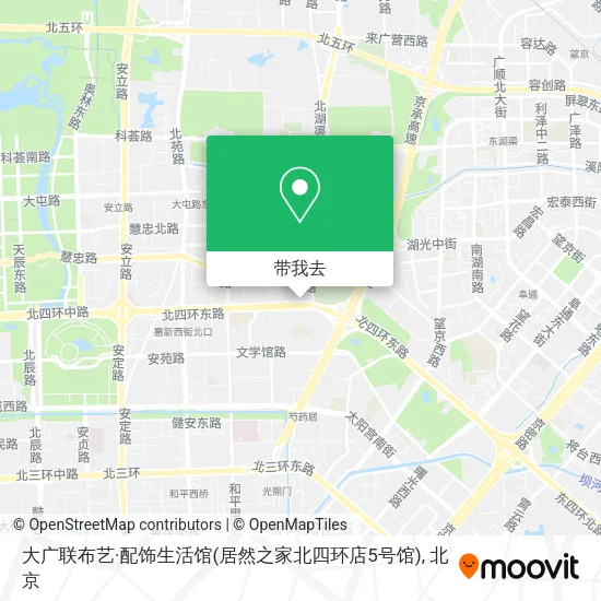 大广联布艺·配饰生活馆(居然之家北四环店5号馆)地图