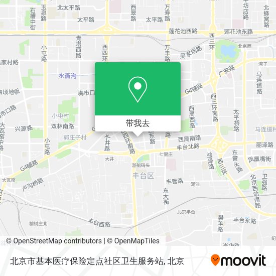 北京市基本医疗保险定点社区卫生服务站地图
