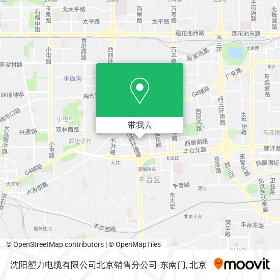 沈阳塑力电缆有限公司北京销售分公司-东南门地图