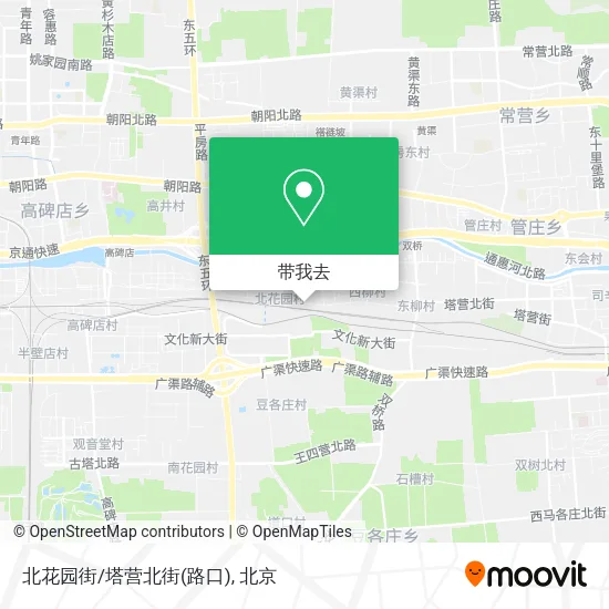 北花园街/塔营北街(路口)地图