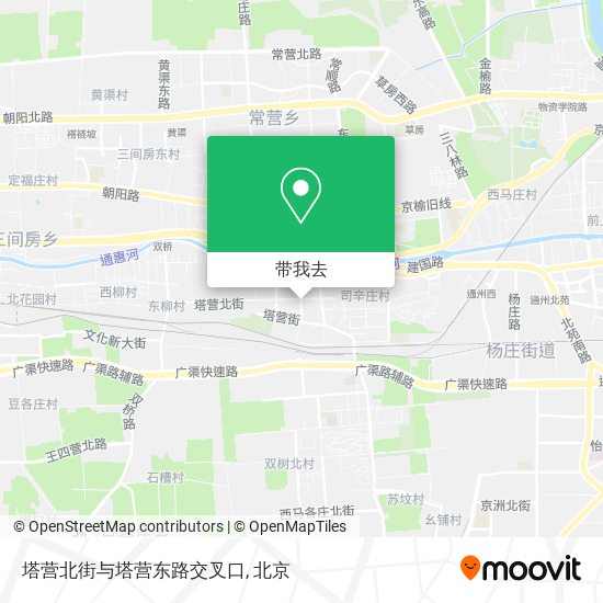 塔营北街与塔营东路交叉口地图