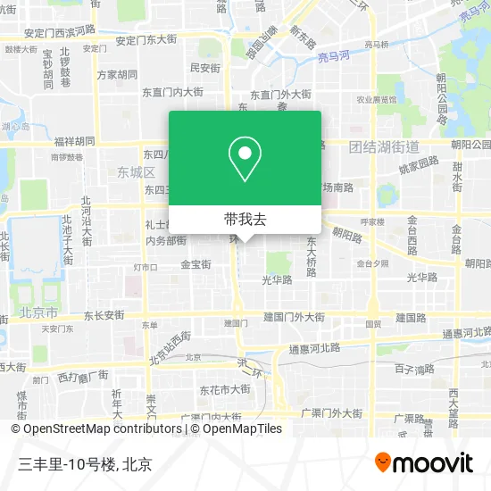 三丰里-10号楼地图