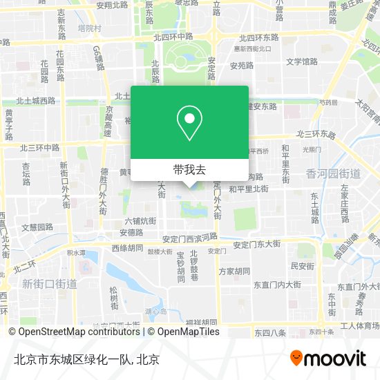 北京市东城区绿化一队地图