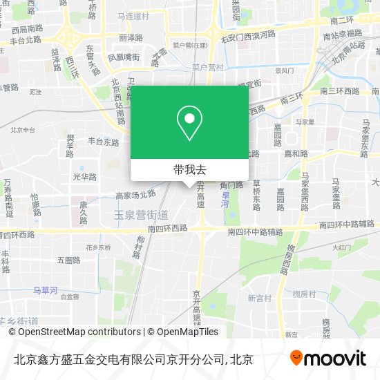 北京鑫方盛五金交电有限公司京开分公司地图
