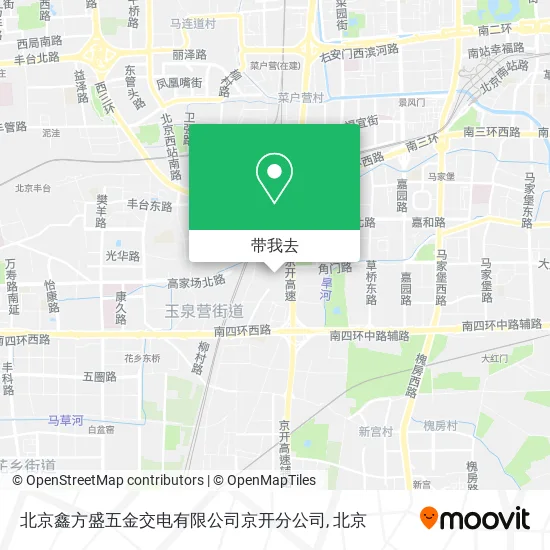 北京鑫方盛五金交电有限公司京开分公司地图