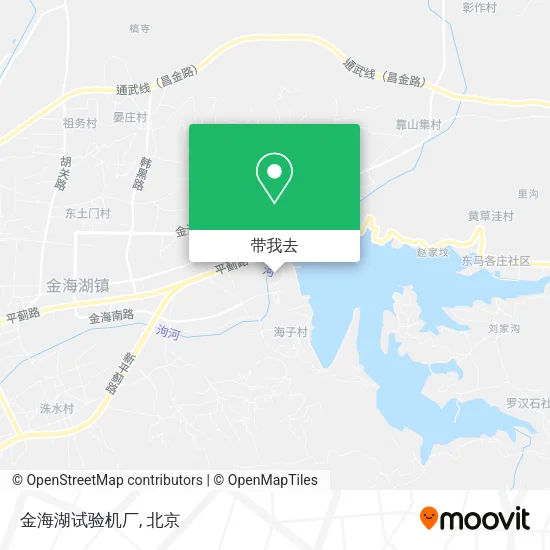 金海湖试验机厂地图
