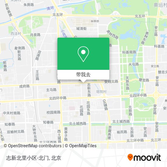 志新北里小区-北门地图