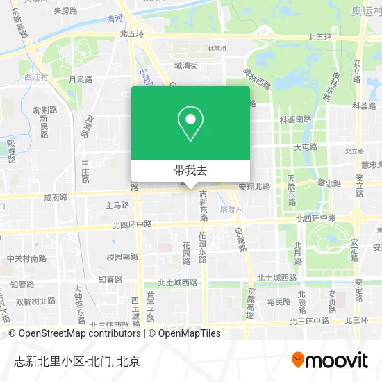 志新北里小区-北门地图