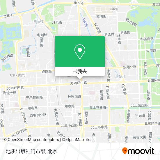 地质出版社门市部地图