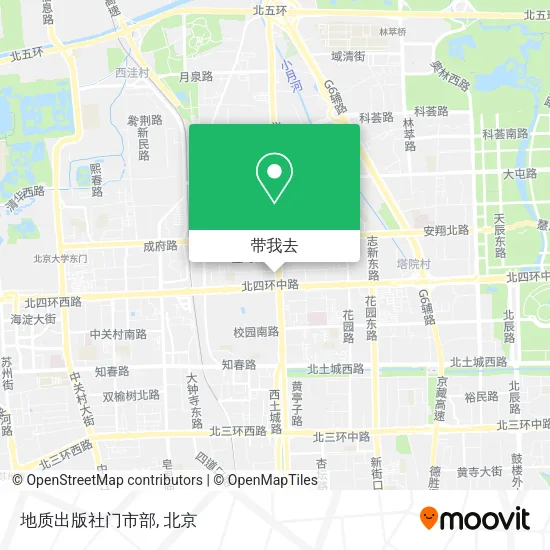 地质出版社门市部地图