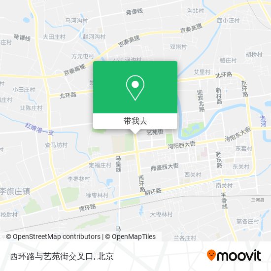 西环路与艺苑街交叉口地图
