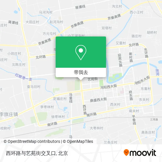 西环路与艺苑街交叉口地图