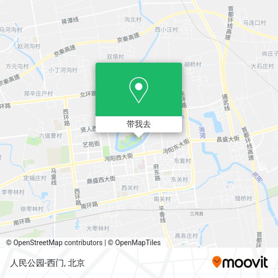 人民公园-西门地图