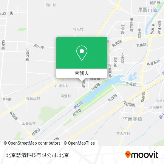 北京慧清科技有限公司地图