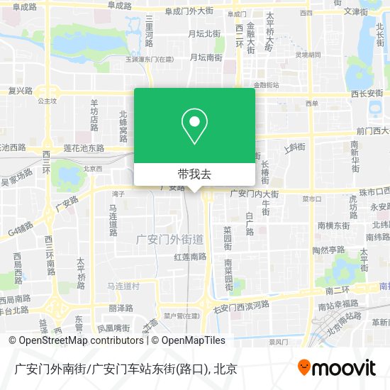 广安门外南街/广安门车站东街(路口)地图