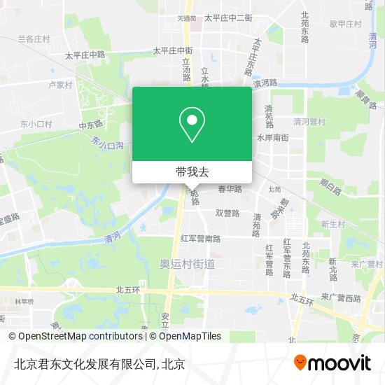 北京君东文化发展有限公司地图