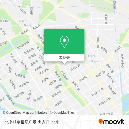 北京城乡世纪广场-出入口地图