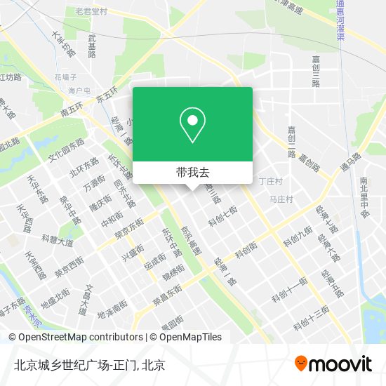 北京城乡世纪广场-正门地图