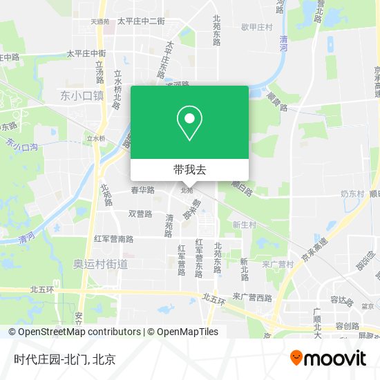 时代庄园-北门地图