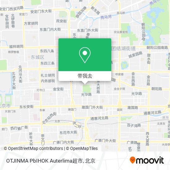 OTJINMA PbIHOK Auterlima超市地图