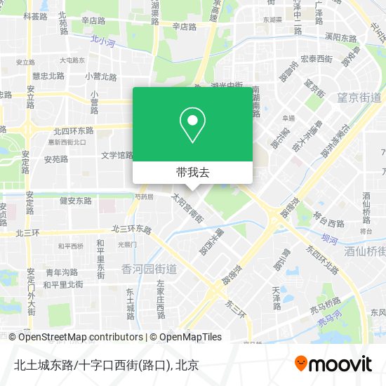 北土城东路/十字口西街(路口)地图