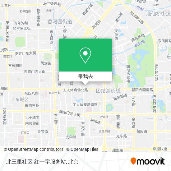 北三里社区-红十字服务站地图