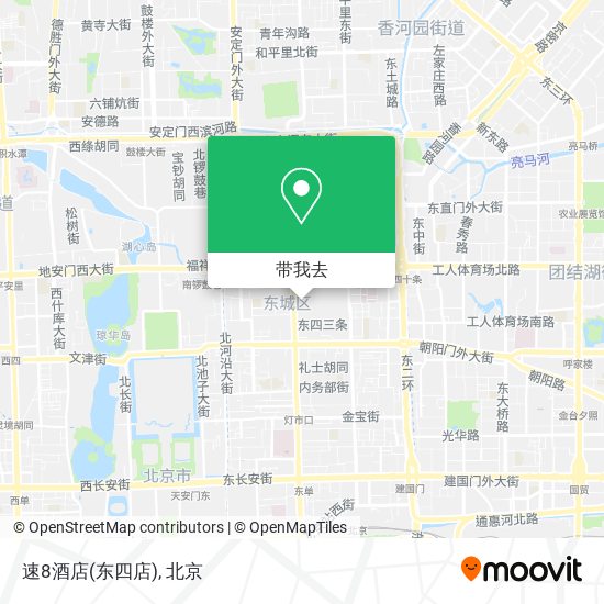 速8酒店(东四店)地图