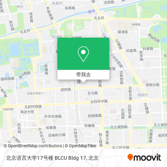 北京语言大学17号楼 BLCU Bldg 17地图