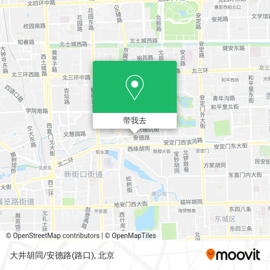 大井胡同/安德路(路口)地图