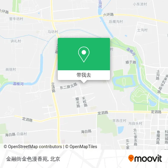 金融街金色漫香苑地图