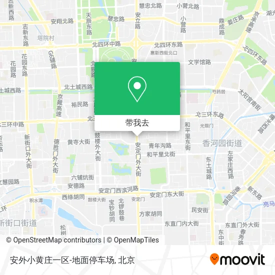 安外小黄庄一区-地面停车场地图