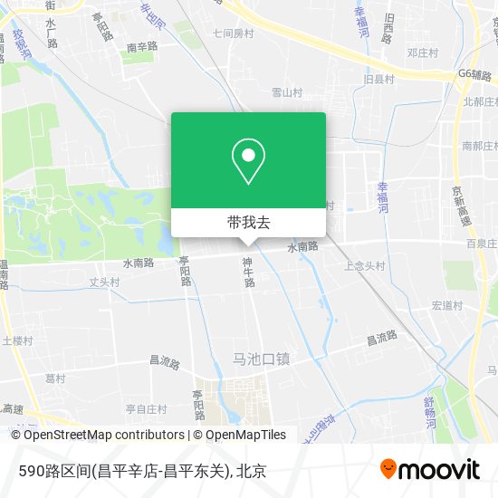 590路区间(昌平辛店-昌平东关)地图