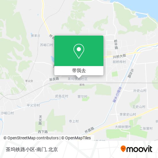 茶坞铁路小区-南门地图