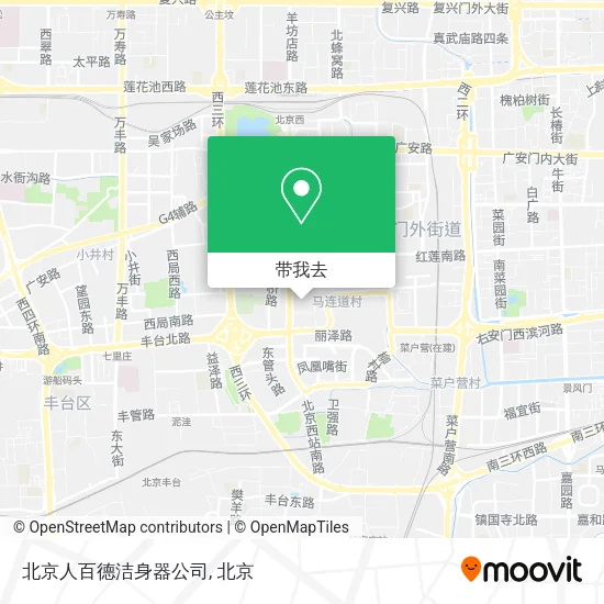 北京人百德洁身器公司地图