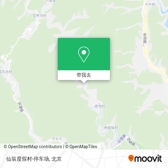 仙翁度假村-停车场地图