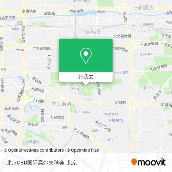 北京CBD国际高尔夫球会地图
